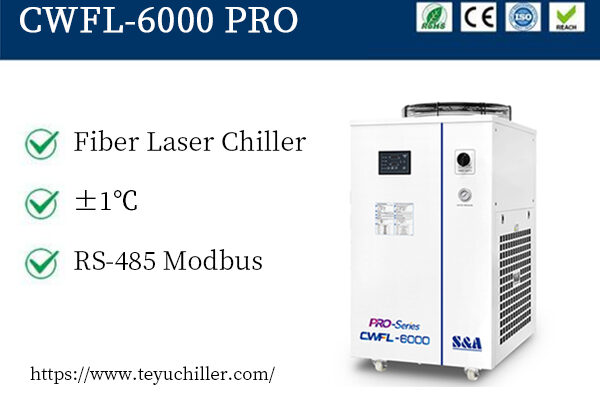 Industrial water chiller for 6KW laser cutters